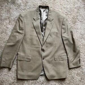 Lauren Ralph Lauren Houndstooth Blazer Men’s Size XL Silk Wool Event Formal Work